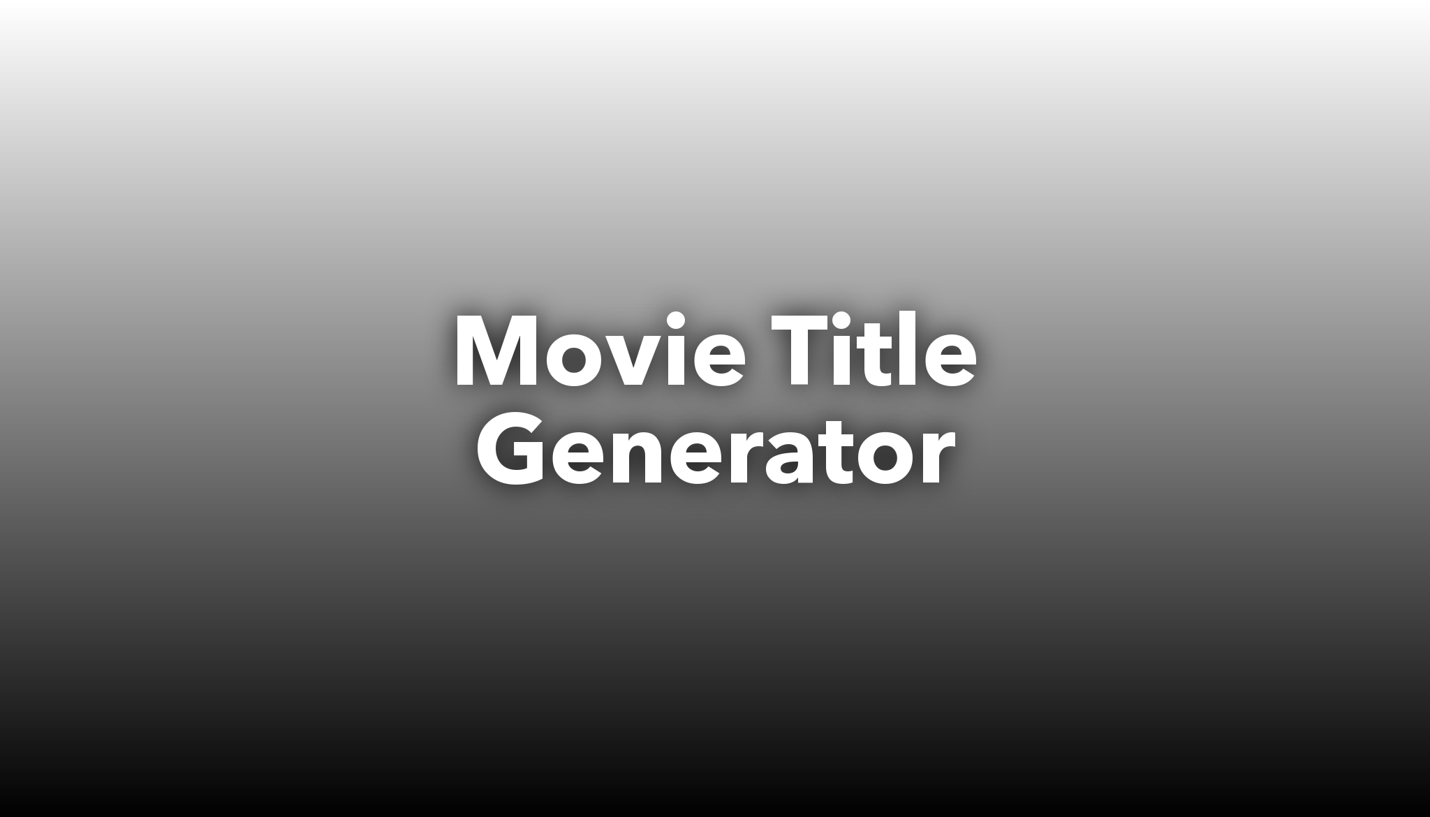 Movie Title Generator | Nichesss